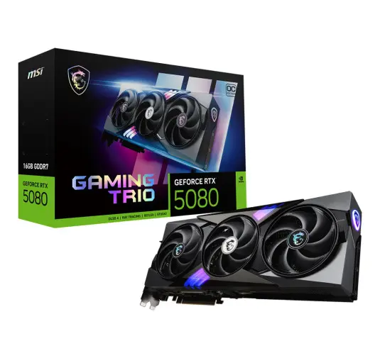 Carte Graphique MSI RTX 5080 16G GAMING TRIO OC