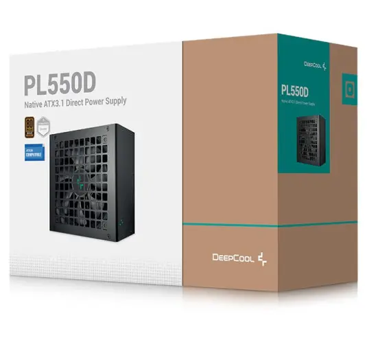 Alimentation DeepCool PL550D 550 Watts 80Plus Bronze ATX 3.1