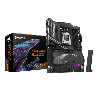 Carte Mère Gigabyte X870 AORUS ELITE WIFI7 ATX AM5 DDR5 Wifi 7