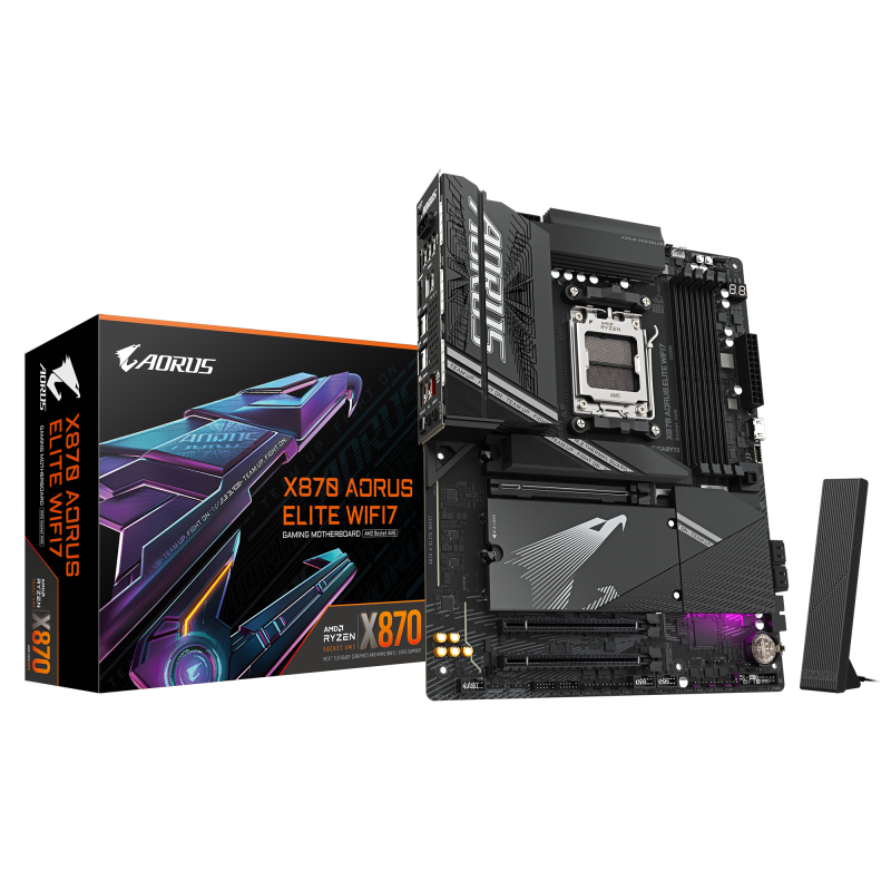 Carte Mère Gigabyte X870 AORUS ELITE WIFI7 ATX AM5 DDR5 Wifi 7 Carte Mère Gigabyte X870 AORUS ELITE WIFI7 ATX AM5 DDR5 Wifi 7