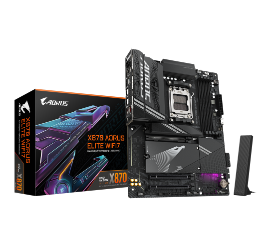 Carte Mère Gigabyte X870 AORUS ELITE WIFI7 ATX AM5 DDR5 Wifi 7