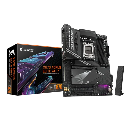 Carte Mère Gigabyte X870 AORUS ELITE WIFI7 ATX AM5 DDR5 Wifi 7