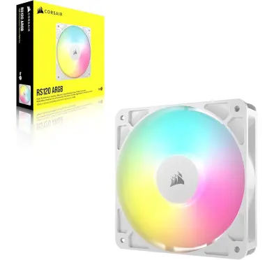Ventilateur Corsair RS120 ARGB 120mm Blanc