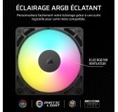 Ventilateur Corsair RS120 ARGB 120mm Noir Ventilateur Corsair RS120 ARGB 120mm Noir