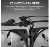 Ventilateur Corsair RS120 ARGB 120mm Noir Ventilateur Corsair RS120 ARGB 120mm Noir