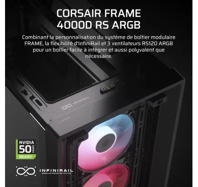 Boitier Corsair FRAME 4000D RS ARGB Noir