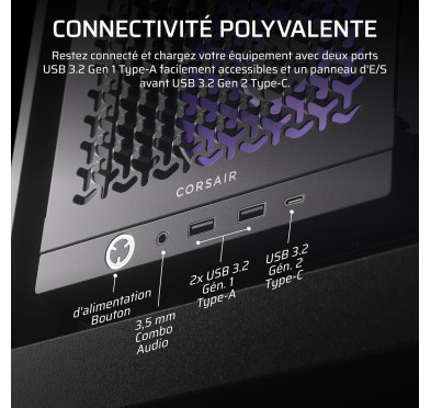 Boitier Corsair FRAME 4000D RS ARGB Noir