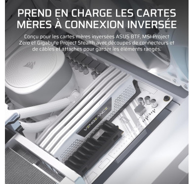Boitier Corsair FRAME 4000D RS ARGB Blanc