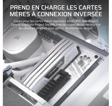 Boitier Corsair FRAME 4000D RS ARGB Blanc