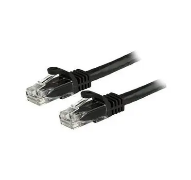 Cable Réseaux RJ45 25cm Droit Cat6A S/FTP Blindé Noir