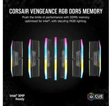 DDR5 Corsair Vengeance RGB Kit 32Go 2x16Go 5600Mhz CL40 XMP