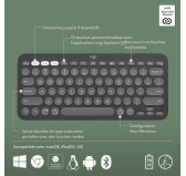 Clavier Logitech Pebble Keys 2 K380s Graphite Multi-Device Bluetooth Clavier Logitech Pebble Keys 2 K380s Graphite Multi-Device Bluetooth