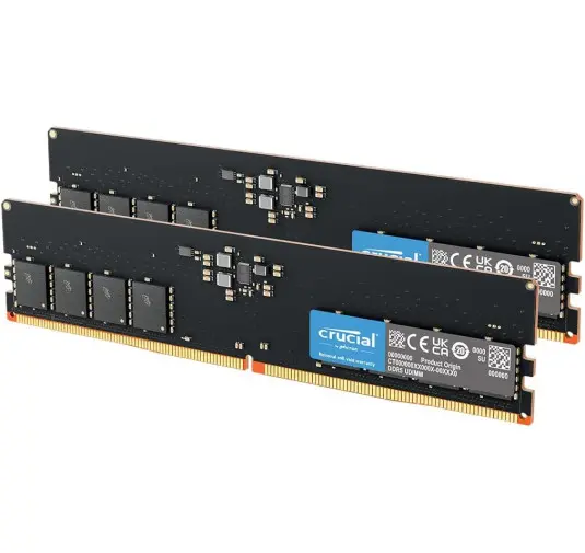 DDR5 Crucial Kit 32Go 2x16Go 5600Mhz CL46