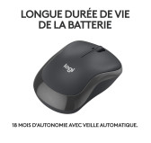 Souris Logitech Wireless Mouse M240 Silent Graphite Bluetooth Souris Logitech Wireless Mouse M240 Silent Graphite Bluetooth
