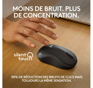 Souris Logitech Wireless Mouse M240 Silent Graphite Bluetooth