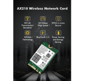 Carte réseau Intel WiFi 6E AX210 M.2 2230