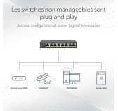 Switch RJ45 Netgear JGS516-300EUS 10/100/1000 Mbps 16 Ports Rackable