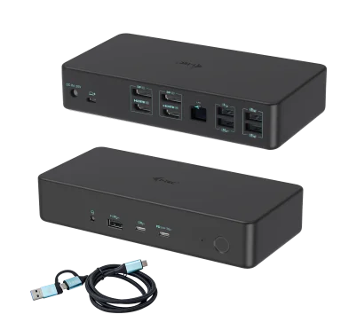 Station d'Accueil i-tec USB-C Dual 4K HDMI DP PD100W