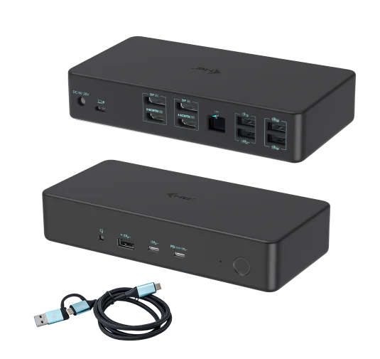 Station d'Accueil i-tec USB-C Dual 4K HDMI DP PD100W
