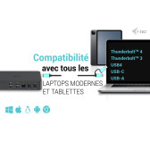 Station d'Accueil i-tec USB-C Dual 4K HDMI DP PD100W Station d'Accueil i-tec USB-C Dual 4K HDMI DP PD100W