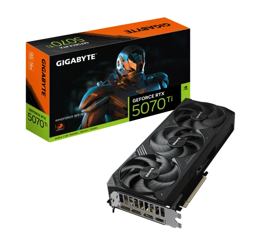 Carte Graphique Gigabyte RTX 5070 Ti WINDFORCE 16G
