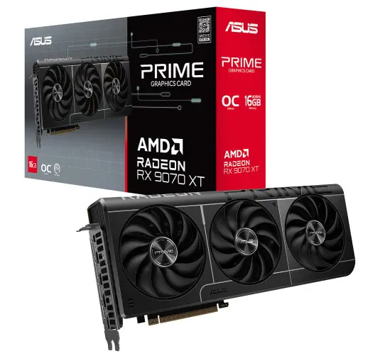 Carte Graphique Asus Prime RX 9070 XT OC 16G