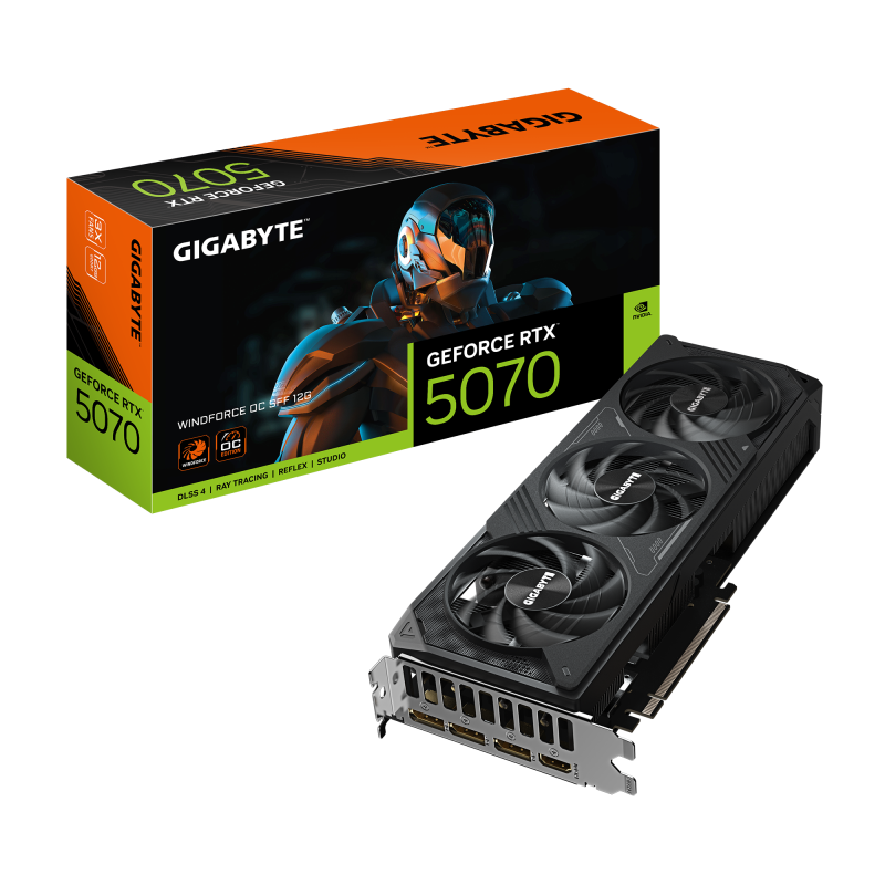 Carte Graphique Gigabyte RTX 5070 WINDFORCE OC 12G