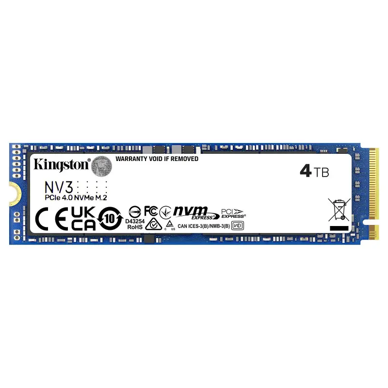 SSD 4To Kingston NV3 M.2 NVMe PCIe 4.0