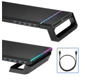 Support réhausseur d'écran RGB avec HUB 4xUSB Ewent EW1268