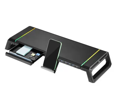 Support réhausseur d'écran RGB avec HUB 4xUSB Ewent EW1268