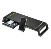 Support réhausseur d'écran RGB avec HUB 4xUSB Ewent EW1268 Support réhausseur d'écran RGB avec HUB 4xUSB Ewent EW1268