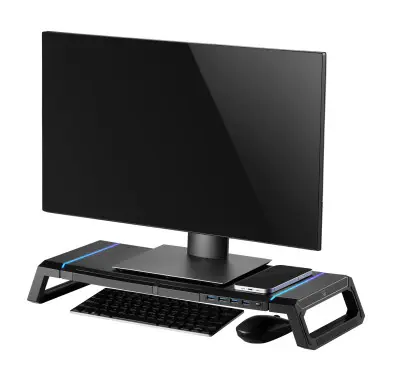 Support réhausseur d'écran RGB avec HUB 4xUSB Ewent EW1268