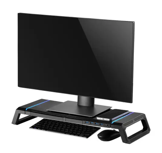 Support réhausseur d'écran RGB avec HUB 4xUSB Ewent EW1268
