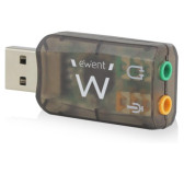 Carte Son Externe USB 2.0 Ewent EW3751 2x entrées 3.5mm 5.1