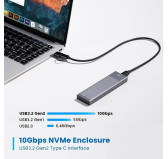 Boitier Externe USB 3.2 Type-C M.2 Nvme Ewent EW7022 Boitier Externe USB 3.2 Type-C M.2 Nvme Ewent EW7022
