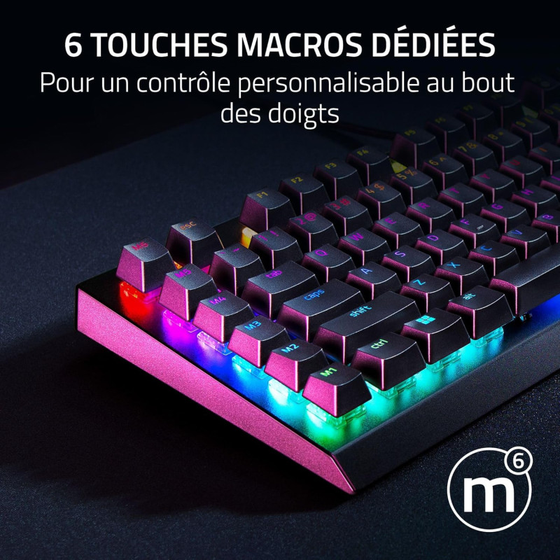 Clavier Razer BlackWidow V4 X Chroma RGB (Green Switch) Clavier Razer BlackWidow V4 X Chroma RGB (Green Switch)