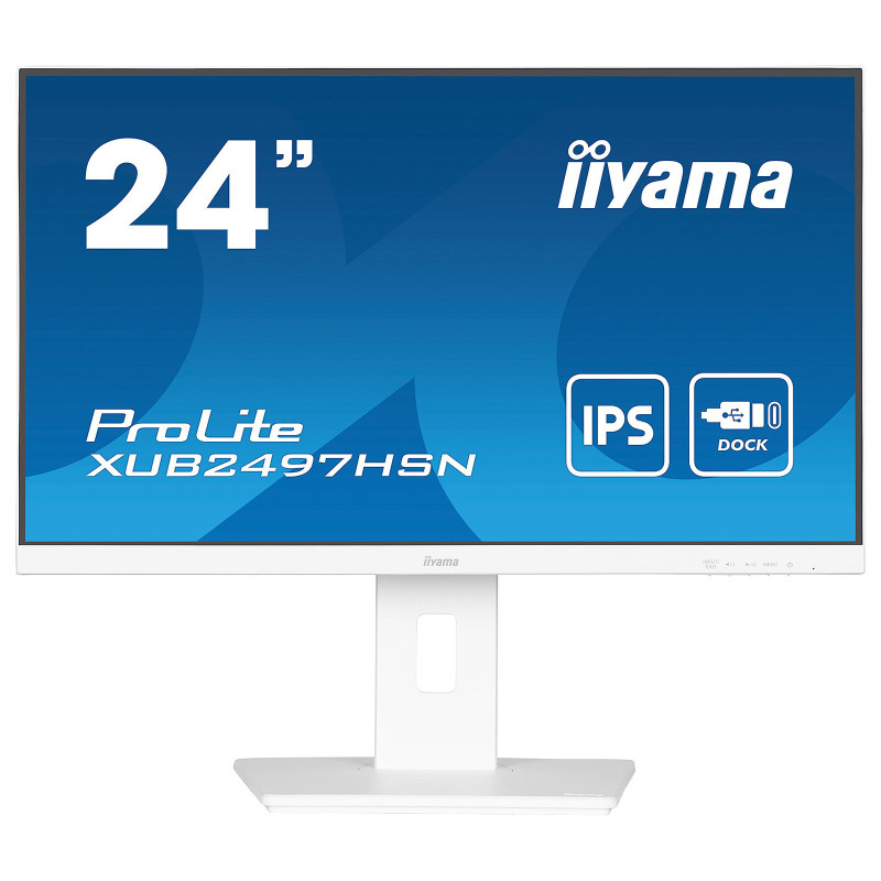 Ecran iiyama 24" XUB2497HSN-W1 1920x1080 DP HDMI DOCK USB-C 65W Ecran iiyama 24" XUB2497HSN-W1 1920x1080 DP HDMI DOCK USB-C 65W