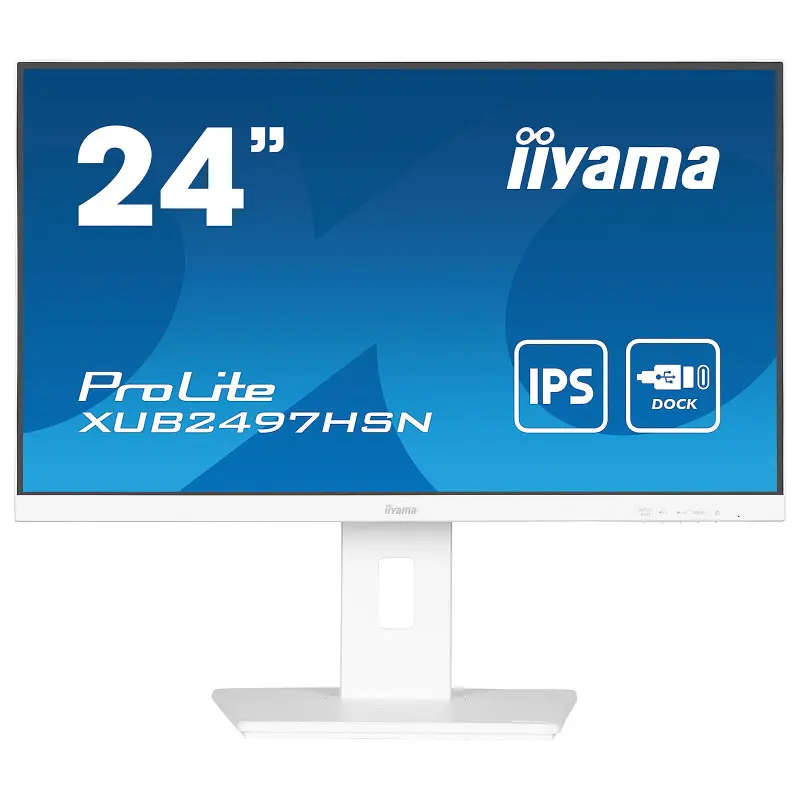 Ecran iiyama 24" XUB2497HSN-W1 1920x1080 DP HDMI DOCK USB-C 65W Ecran iiyama 24" XUB2497HSN-W1 1920x1080 DP HDMI DOCK USB-C 65W