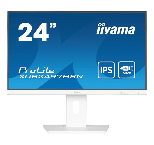 Ecran iiyama 24" XUB2497HSN-W1 1920x1080 DP HDMI DOCK USB-C 65W