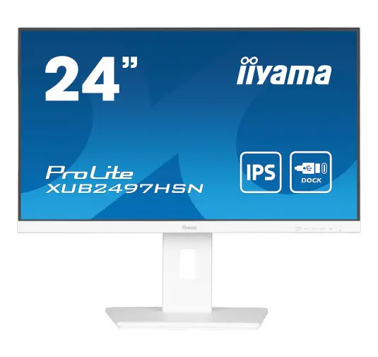 Ecran iiyama 24" XUB2497HSN-W1 1920x1080 DP HDMI DOCK USB-C 65W