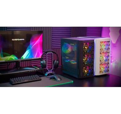 Boitier Mars Gaming MCMESH ARGB MESH 360°