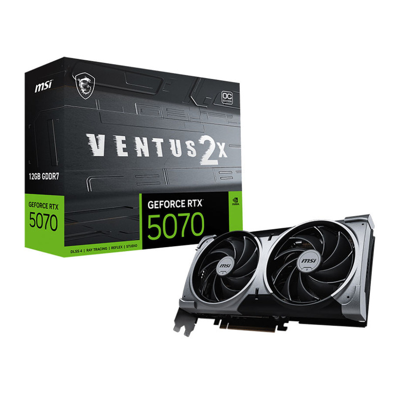 Carte Graphique MSI RTX 5070 VENTUS 2X 12G OC Carte Graphique MSI RTX 5070 VENTUS 2X 12G OC