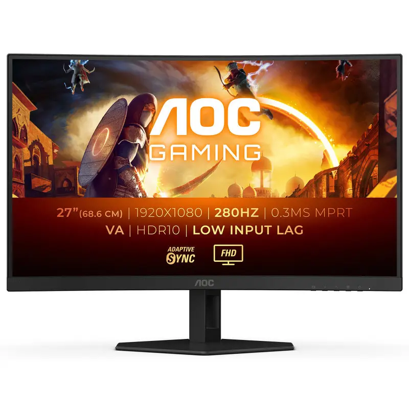 Ecran AOC 27" C27G4ZXE Gaming 1920x1080 280Hz 0.3ms CURVED Ecran AOC 27" C27G4ZXE Gaming 1920x1080 280Hz 0.3ms CURVED