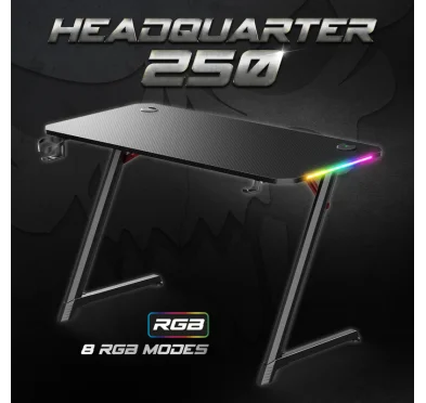 Bureau Gaming Spirit of Gamer HEADQUARTER 250 RGB 120x60cm
