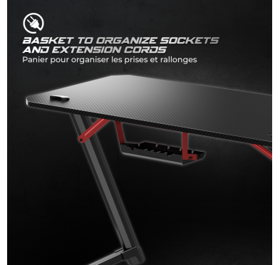 Bureau Gaming Spirit of Gamer HEADQUARTER 250 RGB 120x60cm