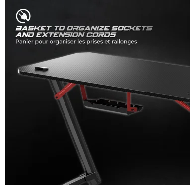 Bureau Gaming Spirit of Gamer HEADQUARTER 250 RGB 120x60cm