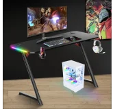 Bureau Gaming Spirit of Gamer HEADQUARTER 250 RGB 120x60cm Bureau Gaming Spirit of Gamer HEADQUARTER 250 RGB 120x60cm