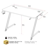 Bureau Gaming Spirit of Gamer HEADQUARTER 250 RGB 120x60cm Bureau Gaming Spirit of Gamer HEADQUARTER 250 RGB 120x60cm