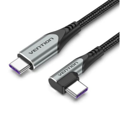 Cable USB Type-C vers Type-C coudé PD 100W Vention 1M