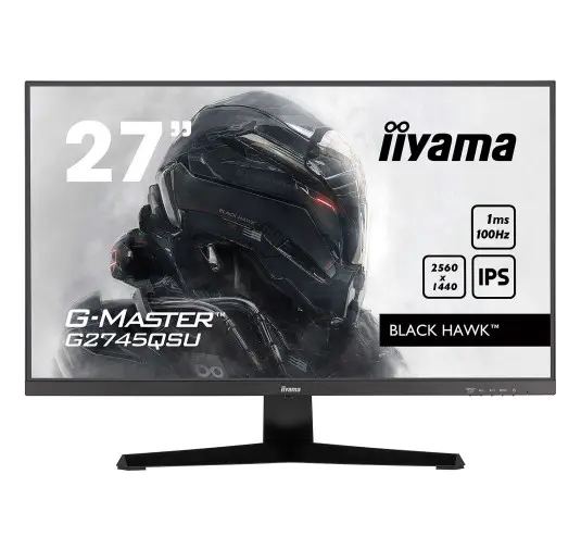 Ecran iiyama 27" G-Master Black Hawk G2745QSU-B2 2560x1440 100Hz 1ms
